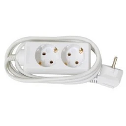 Удлинитель 2гнезда  3м с заземлением ПВС 2200Вт 3x0.75мм² Эра (20)