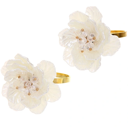 Набор колец для салфеток 2шт Перламутровая фантазия`_3