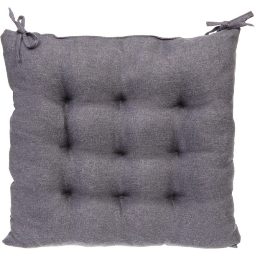 Сидушка на стул "PRIMO" 40*40 см, цвет серый