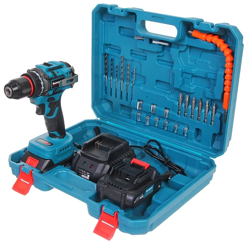 Дрель-шуруповерт аккумуляторная Mengtai (18В, 2,0Ач Li-ion аккум. 2шт, ЗУ) MGT-10A