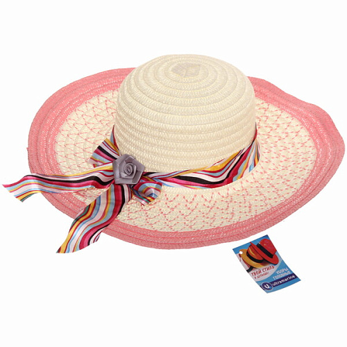 Шляпа женская с широкими полями TiraMiSu- Ассоль, микс 6 цветов, р58, ширина полей 10 см_10