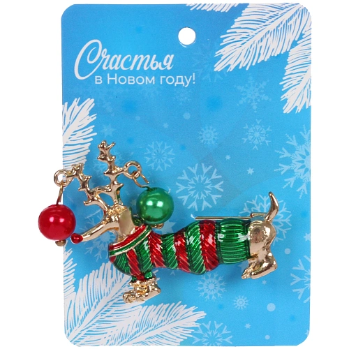 Брошь Best Podarok - Такса Шустрик, 4,33,5см_4