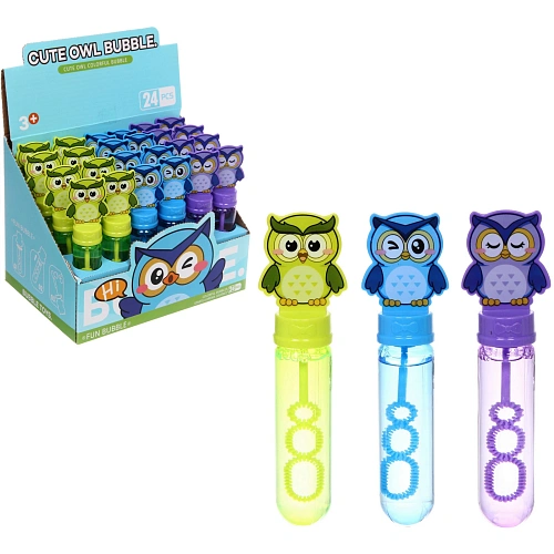 Мыльные пузыри "Совушка" 14 см, 40 мл