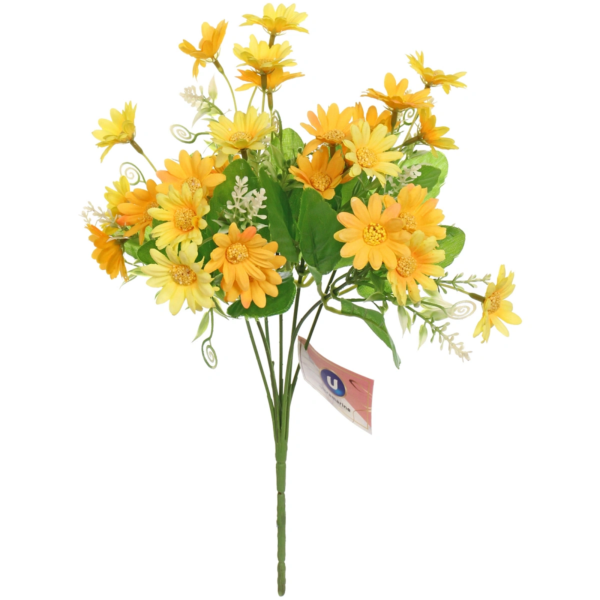 Искусственные цветы "Ромашки" 29см 28 цветков желтые