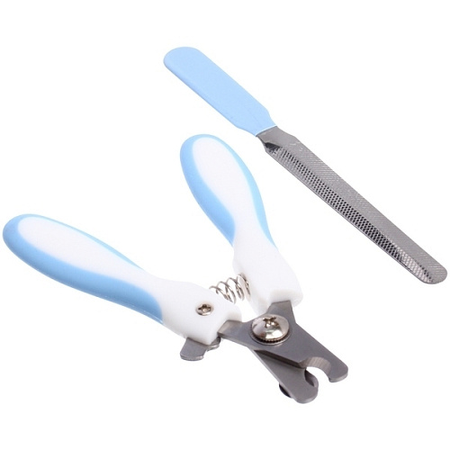 Набор для груминга Великолепный  Бро, когтерез и пилка, цвет белыйголубой  (блистер U)_6