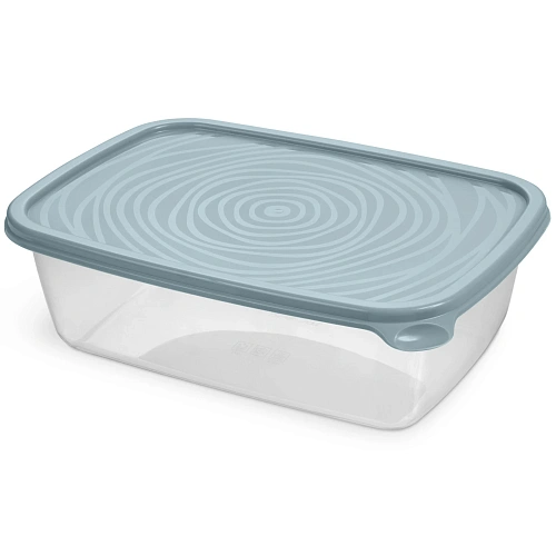 Контейнер прямоугольный "Романо" 1,6л серо-голубой С852СГОЛ