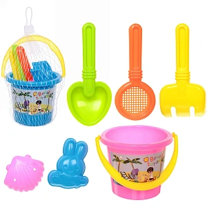 Набор для игры в песочнице "Солнечное Лето", 17*12 см, 6 предметов, микс