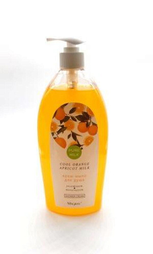 Крем-мыло для душа PURE MILK "Cool orange & Apricot milk" 800мл