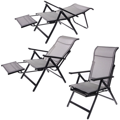 Кресло-шезлонг складное "Дачная симфония" DS-L21, 78*63*110 см, с регулировкой положения спинки