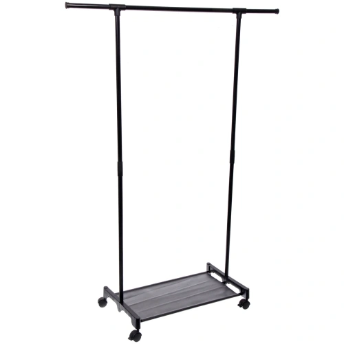 Вешалка гардеробная напольная на колесах "ПЕРФЕКТХАУС", цвет черный, нагрузка до 15 кг, 98*35*135см