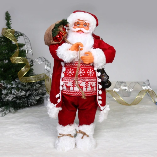 Дед Мороз - Лесовичок "Мир сказок" 60 см, Красный