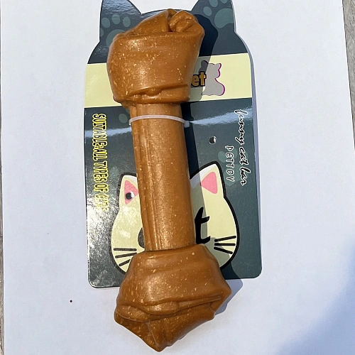 Игрушка - грызак "Счастливый БРО", косточка, 19*5.3см / 182гр