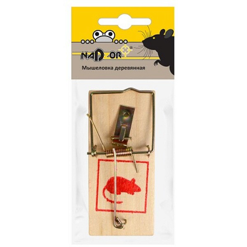 Деревянная мышеловка 10*4.5*0,6см "Nadzor"MOUSE3 
