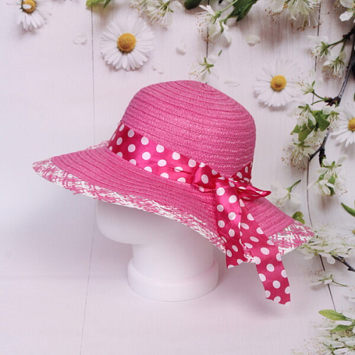 Шляпа женская с широкими полями TiraMiSu- Афина, микс  цветов, р58, ширина полей 10 см_4