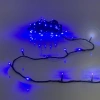 Гирлянда для улицы "Мерцание" 11м 120 ламп LED чёрный провод,1 реж.,IP-54, Синий (возможность соединения)