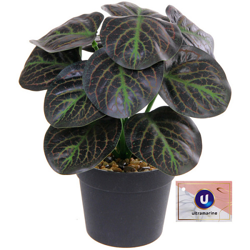 Цветок искусственный в горшке "Антуриум" 22см