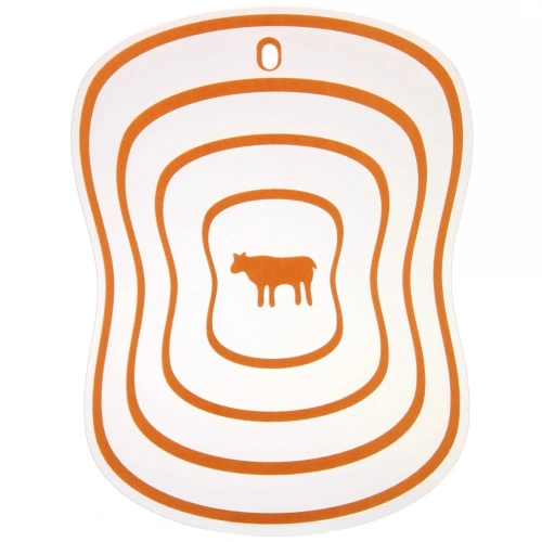 Доска разделочная пластиковая гибкая 20*15см "Мясо"