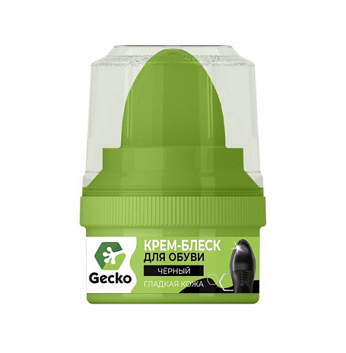 Крем-блеск "GECKO" черный 60 мл.