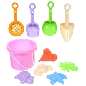 Набор для игры в песочнице "Нежность", 17*12.5 см, 10 предметов, микс