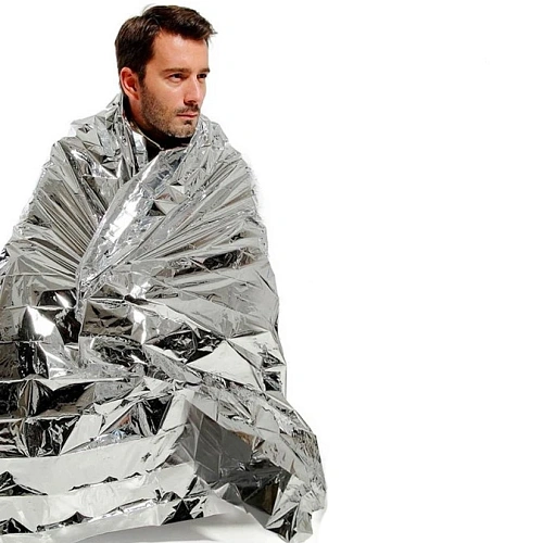 Термоодеяло спасательное одноразовое 210160см_6