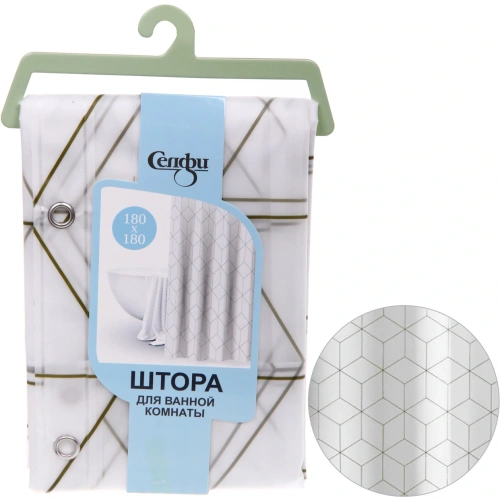 Штора для ванной PVC 180*180 "Джерси"