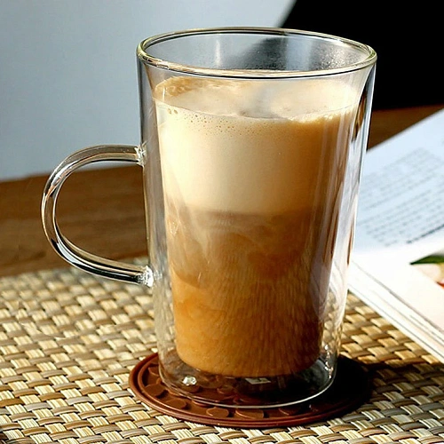Кружка стеклянная с двойными стенками 350мл Хай-Тек для латте_7