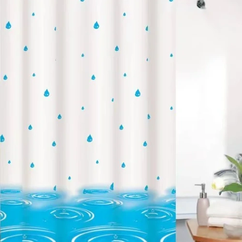 Штора для ванной EVA 180*180 "Селфи" Дождь HX397