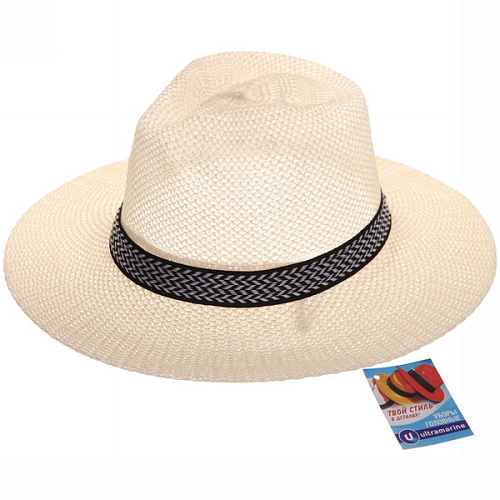 Шляпа мужская Forester, микс 4 цвета, р58, ширина полей 10см_13