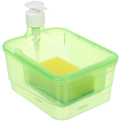 Подставка под губку с дозатором 600мл 16.5х12.5х16 F2002