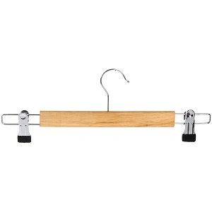 Плечики деревянные для брюк с зажимами "ТАРТИТАН", 33 см