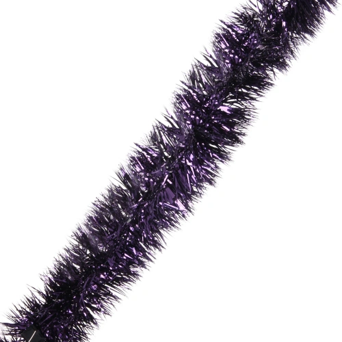 Мишура "Сияющая роскошь" 2 м 10,5 см, Темно-фиолетовый