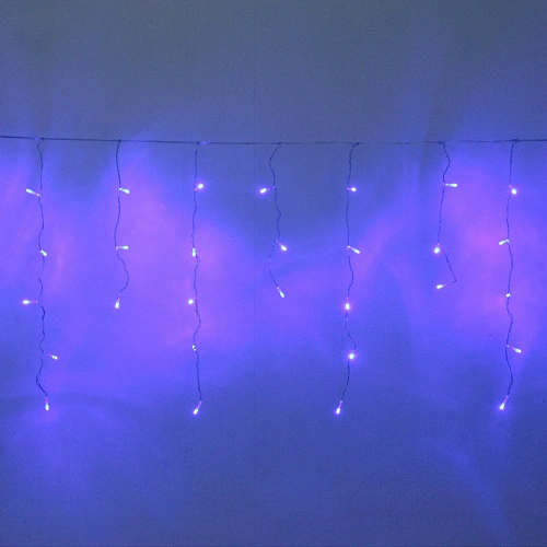 Гирлянда для дома БАХРОМА ш3м* в30/50см 120 ламп LED, прозрачн.провод, 8 реж, IP-20, Синий (возможность соединения)