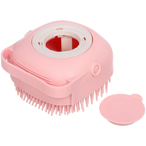 Щетка для вычесывания шерсти и мытья Счастливый хвост!, цвет розовый, 84,5см80мл (коробка)_5