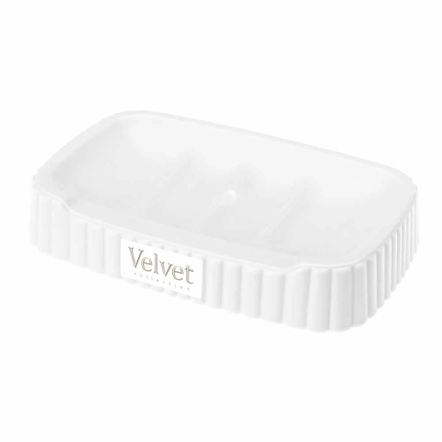Мыльница VELVET 13,8*8,7*2,5см белый