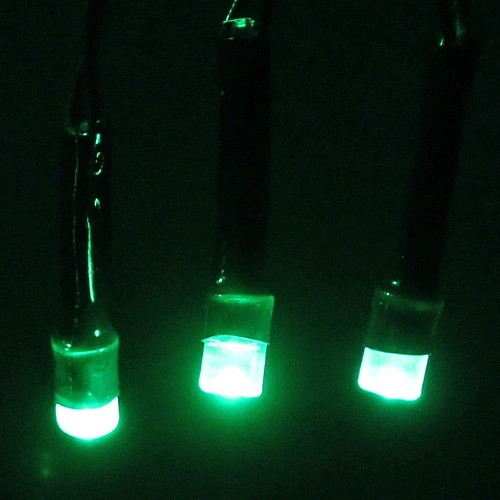 Гирлянда для дома  1,5м 12 ламп LED зелёный пров Зелёный_10