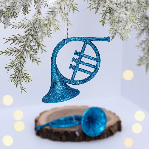 Подвеска "Музыкальная вечеринка" 12 см (набор 2 шт), Голубой