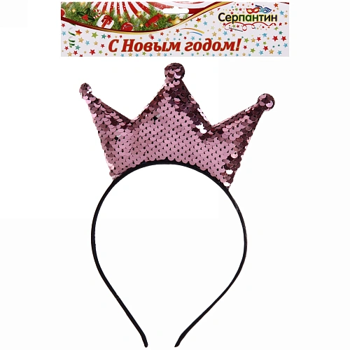 Ободок карнавальный Корона Русалка_4