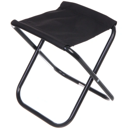 Табурет складной "Турист" О-образный, 24*20*25 см, до 80 кг, чёрный