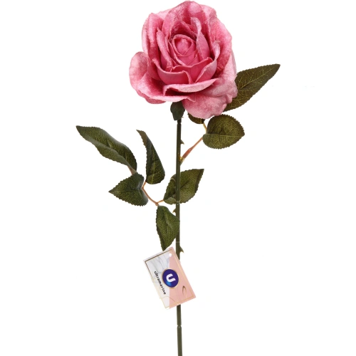 Искусственные цветы "FLOWERS MAGIC" 53см Роза розовая