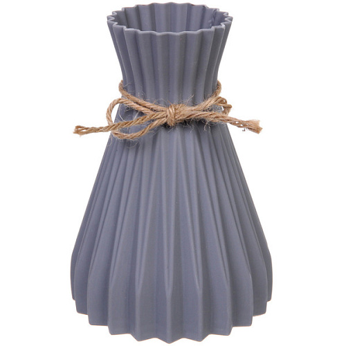 Ваза из пластика "Селин" 12*17см цвет серый