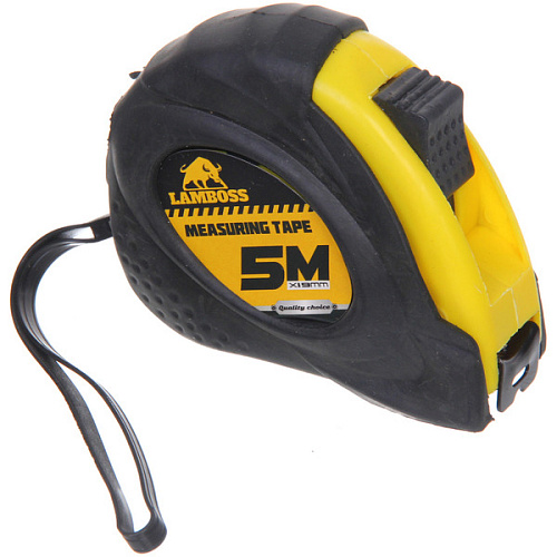 Рулетка Lamboss два фиксатора обрезиненный корпус 5М_4