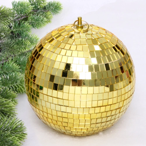 Новогодний шар 20 см "Shining Disco", Золото