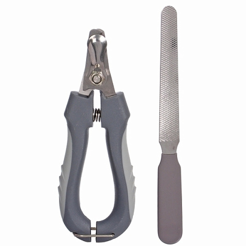 Набор для груминга Ухоженный Бро, когтерез и пилка, цвет серый (блистер U)_9