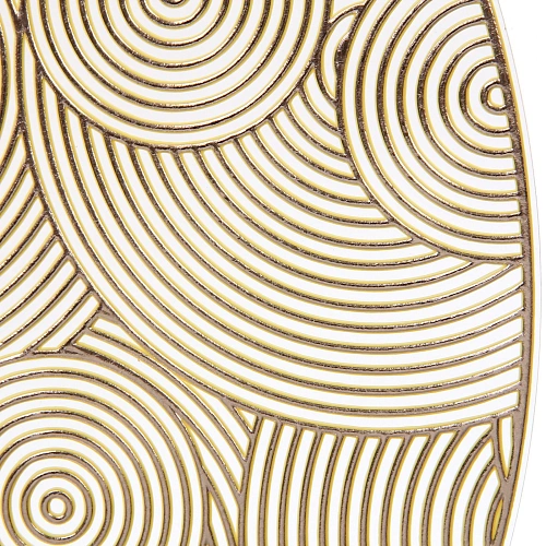 Салфетка на стол 38см Бесконечность, золотая_3