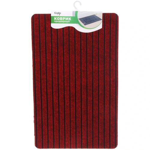 Коврик придверный 48*78см"Гранит" красный