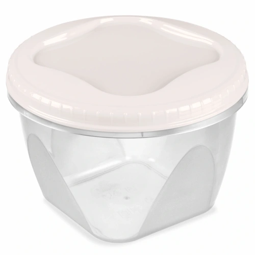 Банка с завинчивающейся крышкой "Тондо" 0,45л кремовая С284КРЕМ