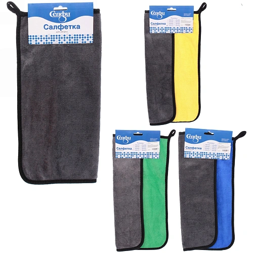 Селфи Салфетка универсальная для уборки 30*40см Помощница