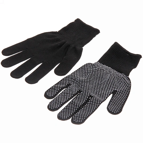 Перчатки нейлоновые "Классика" с ПВХ покрытием черные 8 р-р б/блистера