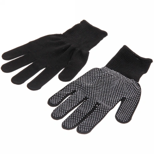 Перчатки нейлоновые "Классика" с ПВХ покрытием черные 8 р-р набор 5 пар