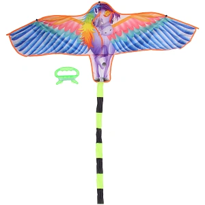 Воздушный змей "Сказочный Единорог" 120*60 см, микс
